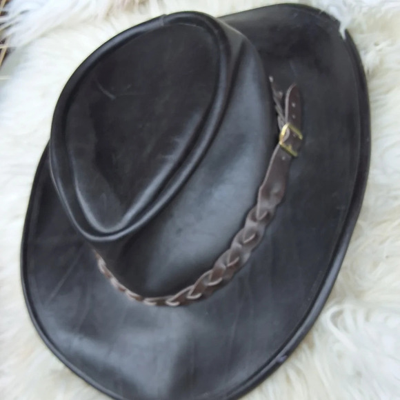 Dingo Australia‎ Black Leather cowboy hat